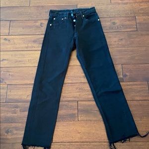 Vintage Levi’s 501 Black High Rise Straight Leg